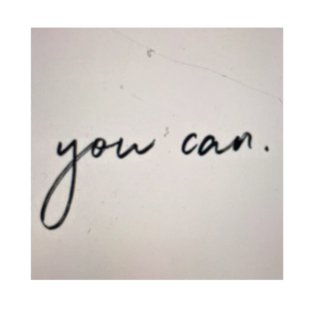 You can