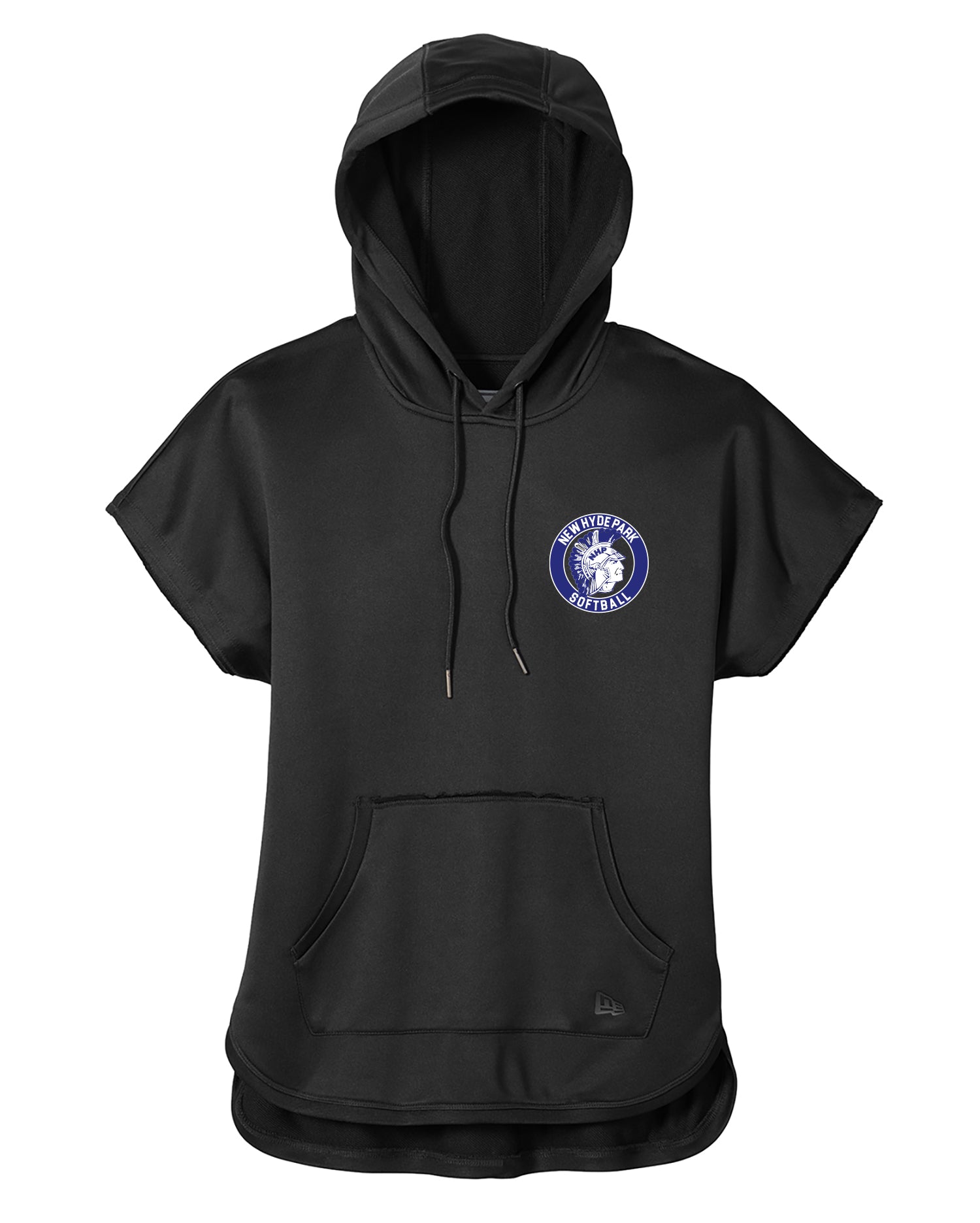 New Hyde Park Softball Diamond Women's New Era Tri-Blend Short Sleeve Hoodie