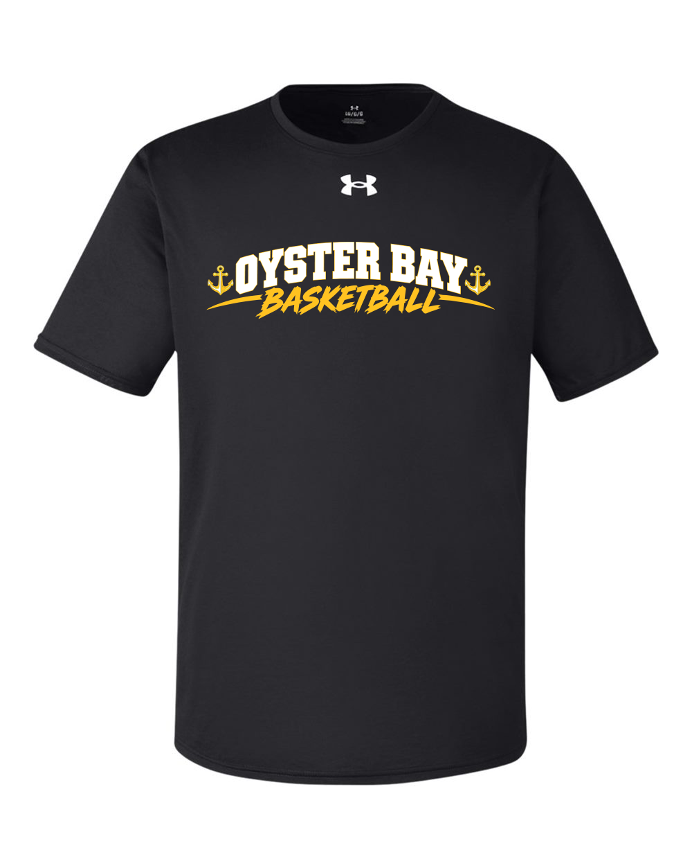 Oyster Bay Basketball Short Sleeve UNDER ARMOUR PERFORMANCE T-shirt 1376842