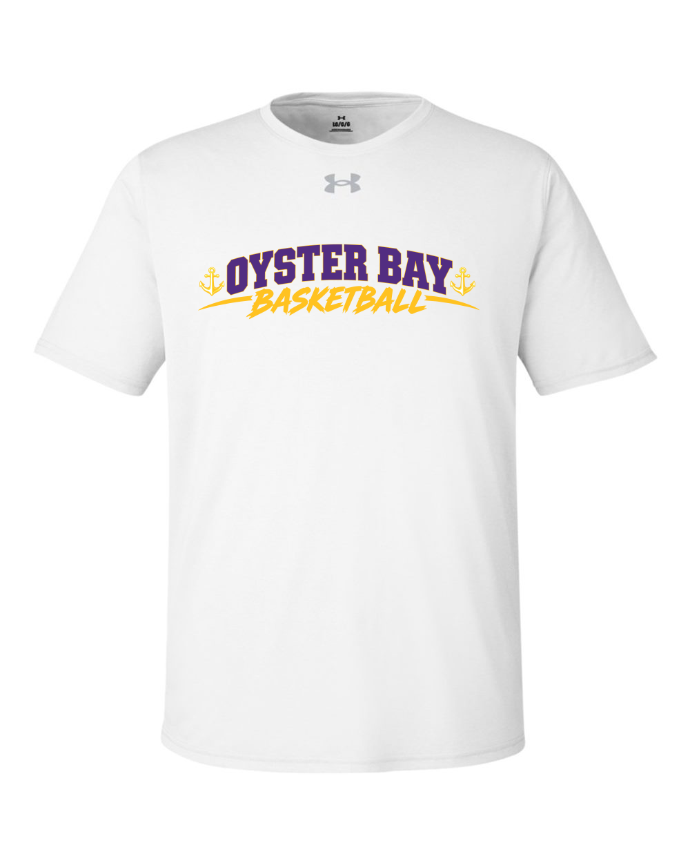 Oyster Bay Basketball Short Sleeve UNDER ARMOUR PERFORMANCE T-shirt 1376842