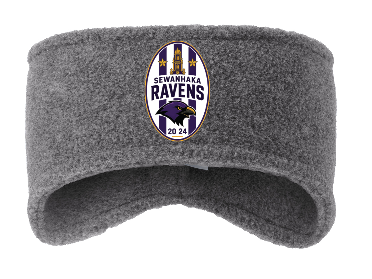 SEWANHAKA RAVENS BOYS SOCCER FLEECE HEADBAND C910