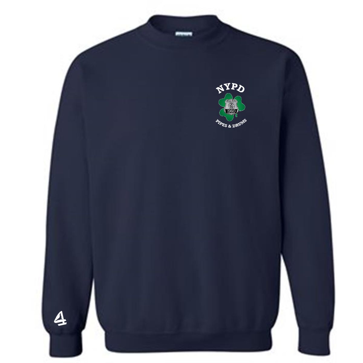 NYPD PIPES AND DRUMS Shamrock Crewneck