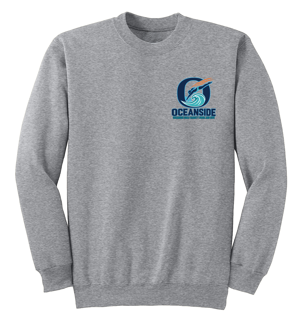 OCEANSIDE GIRLS VARSITY SWIM AND DIVE CREWNECK PC90L/PC78Y (Copy)