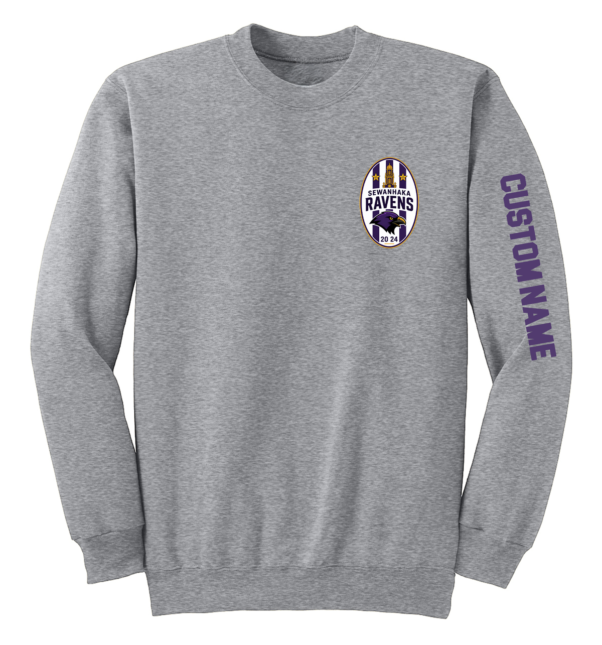 SEWANHAKA RAVENS BOYS SOCCER CREWNECK PC90L/PC78Y