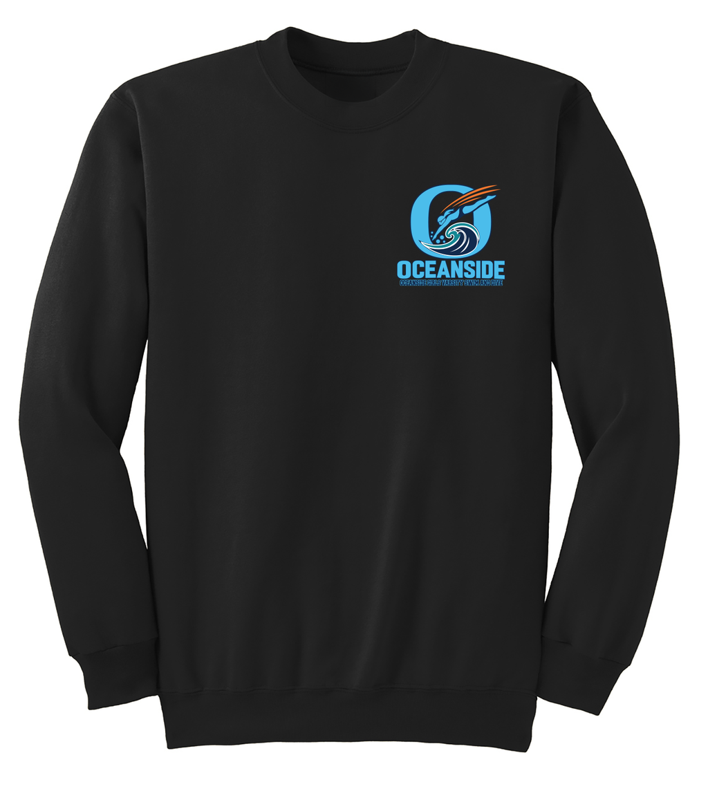 OCEANSIDE GIRLS VARSITY SWIM AND DIVE CREWNECK PC90L/PC78Y (Copy)
