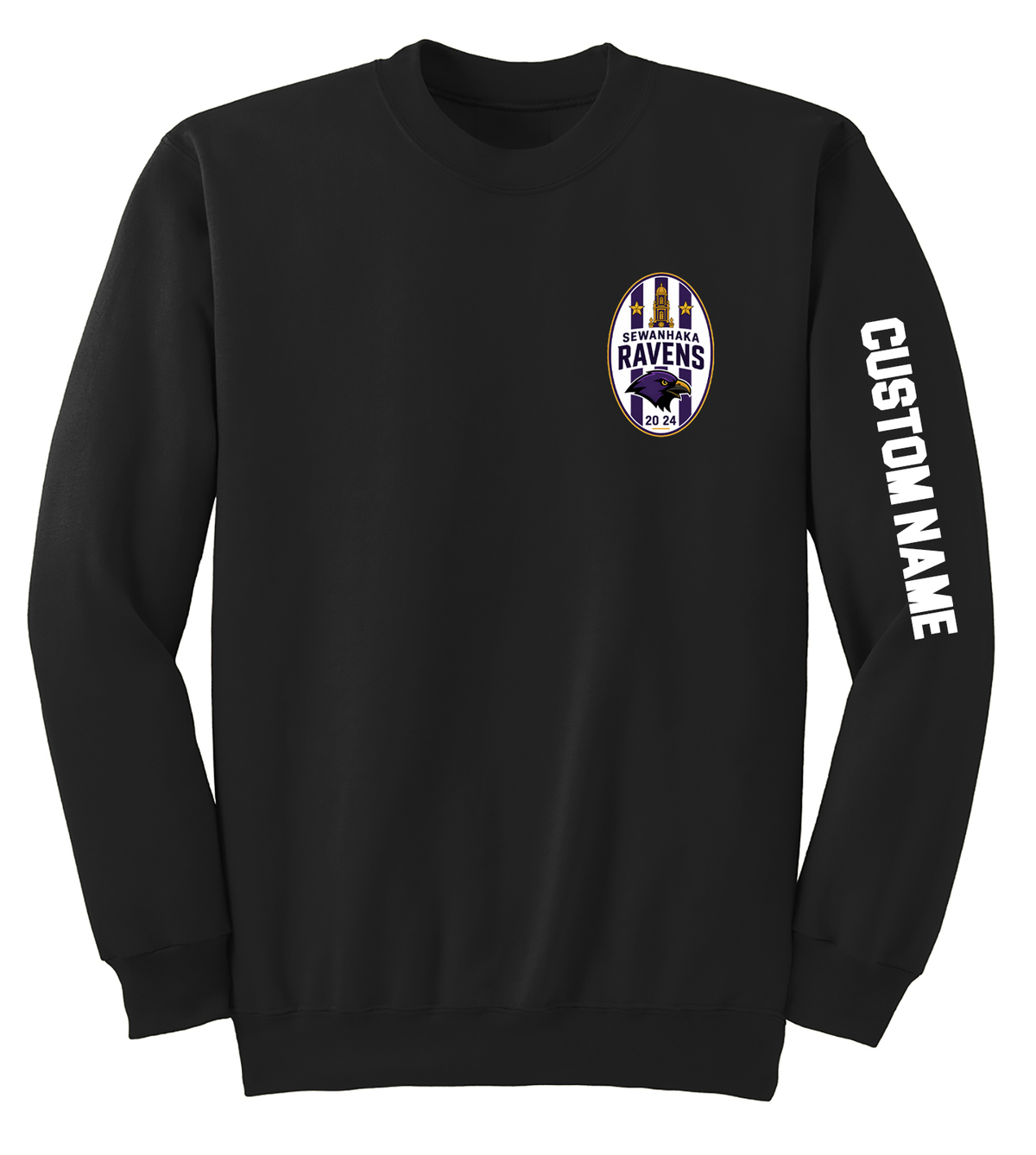 SEWANHAKA RAVENS BOYS SOCCER CREWNECK PC90L/PC78Y