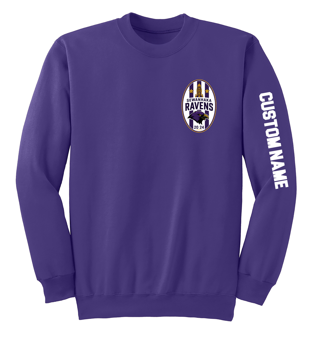 SEWANHAKA RAVENS BOYS SOCCER CREWNECK PC90L/PC78Y