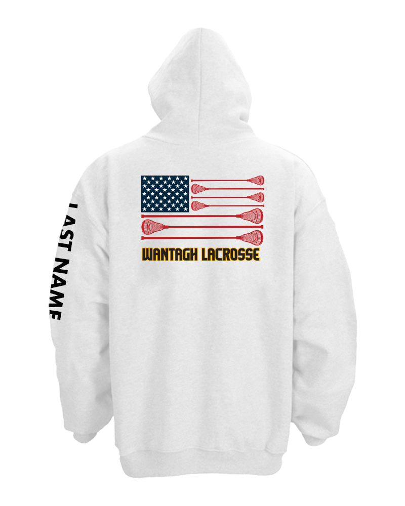 Wantagh Lacrosse Patriot Flag Hoodie