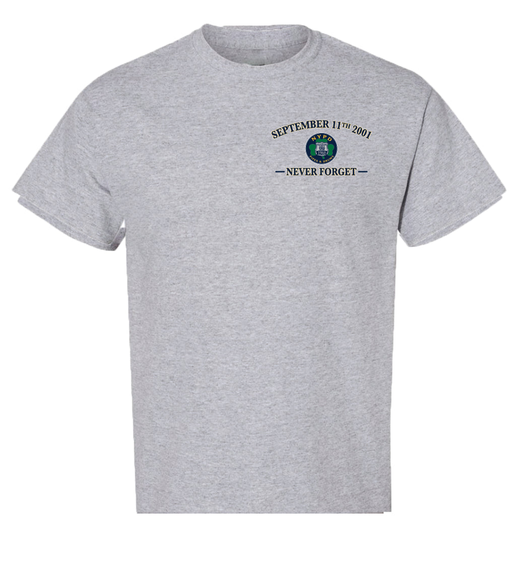 NYPD PIPES AND DRUMS 911 MEMORIAL CONCERT T-SHIRT
