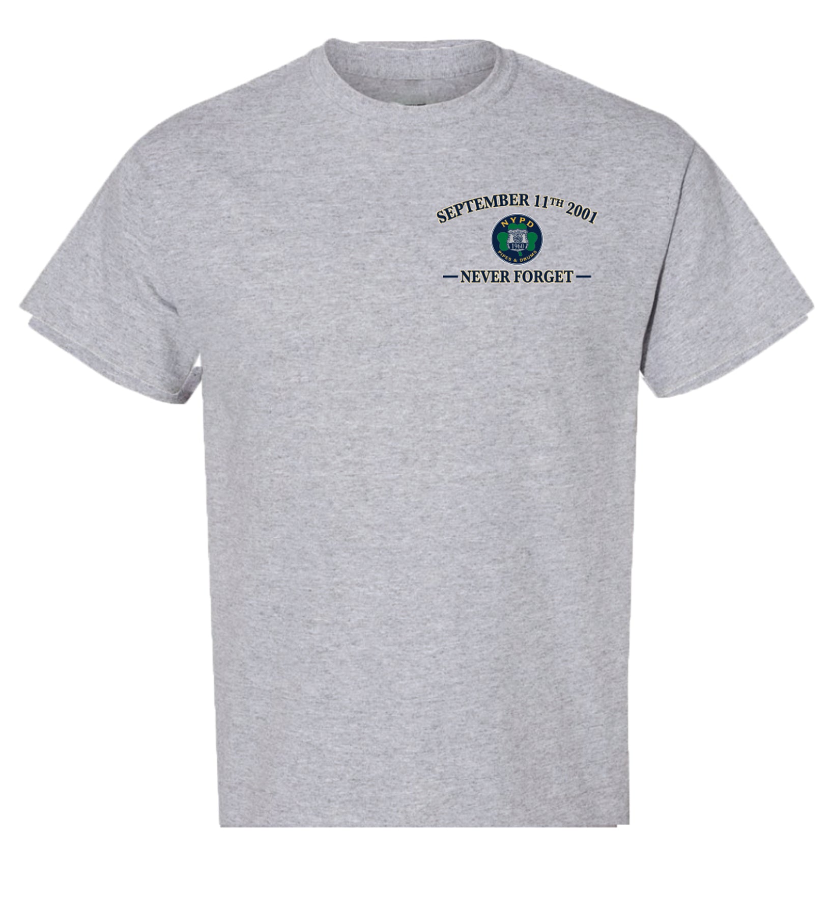 NYPD PIPES AND DRUMS 911 MEMORIAL CONCERT T-SHIRT