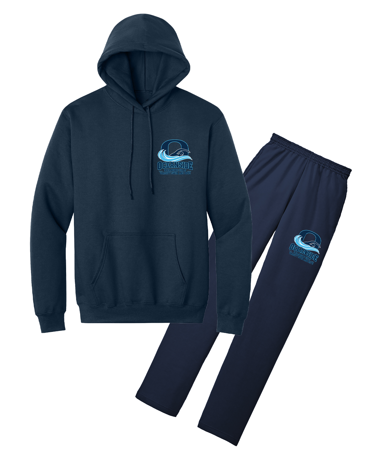 OCEANSIDE GIRLS VARSITY SWIM AND DIVE Sweatsuit PC78P / PC78H