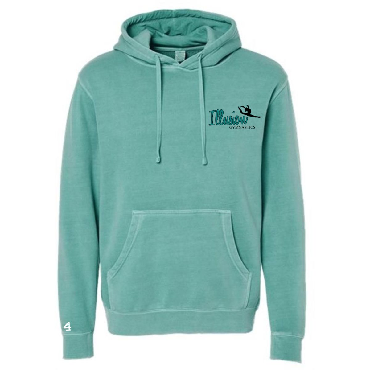 Adult Pigment-Dyed Hooded Sweatshirt