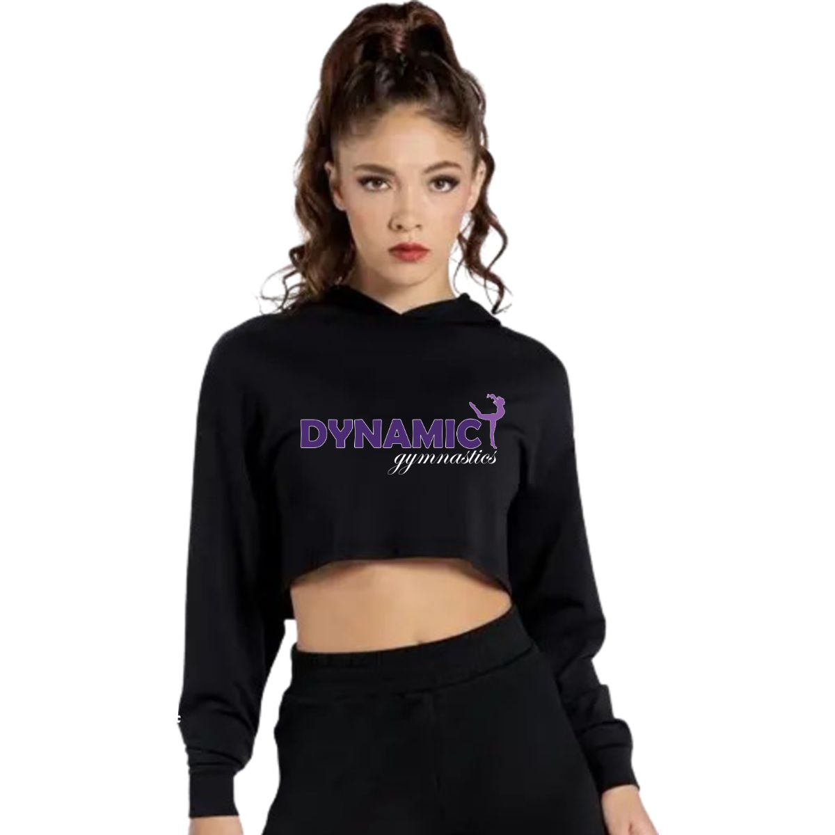 Dynamic Gymnastics Youth Long Sleeve Cropped Hoodie