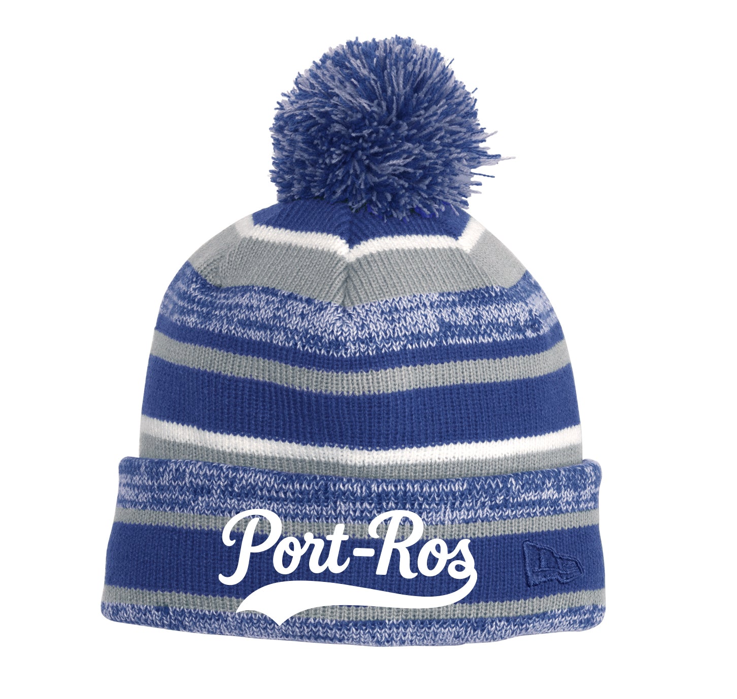 PWR Port-Ros Embroidered New Era Pom Pom Beanie