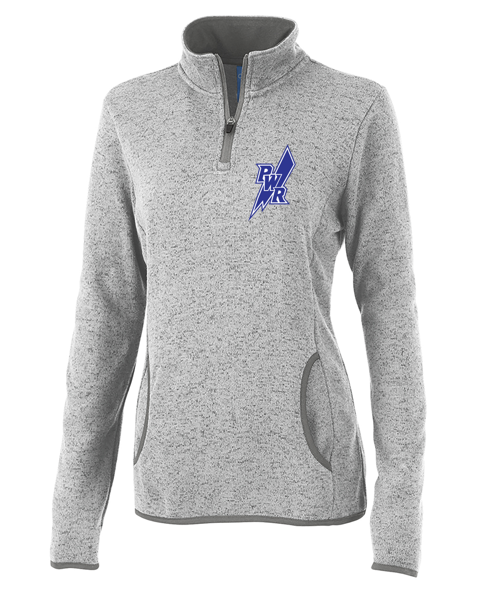 PWR Embroidered Women's Heathered Fleece Pullover