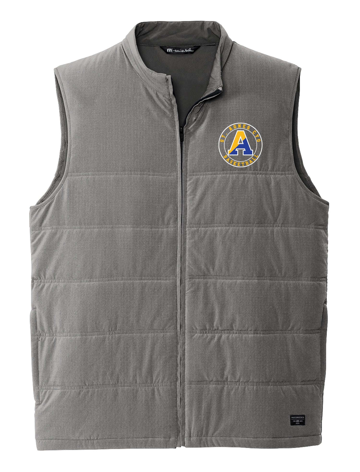 ST AGNES BASKETBALL Embroidered TravisMathew Cold Bay Vest