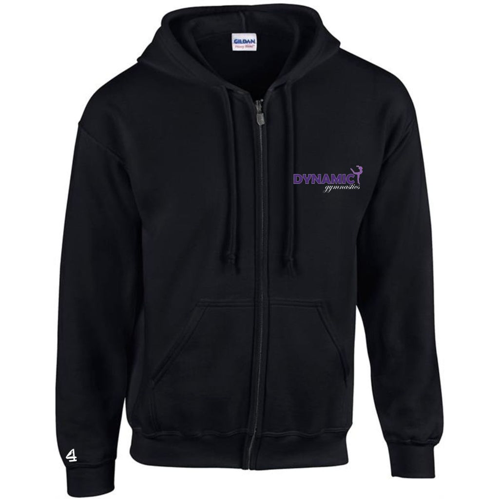 Dynamic Gymnastics ADULT SIZE Heavy Blend Full-Zip Hood