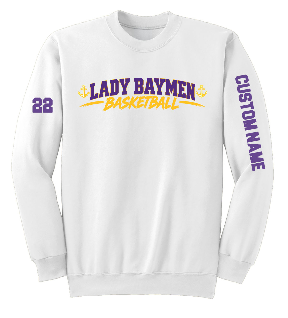 Oyster Bay Ladies Basketball CREWNECK PC90L/PC78Y