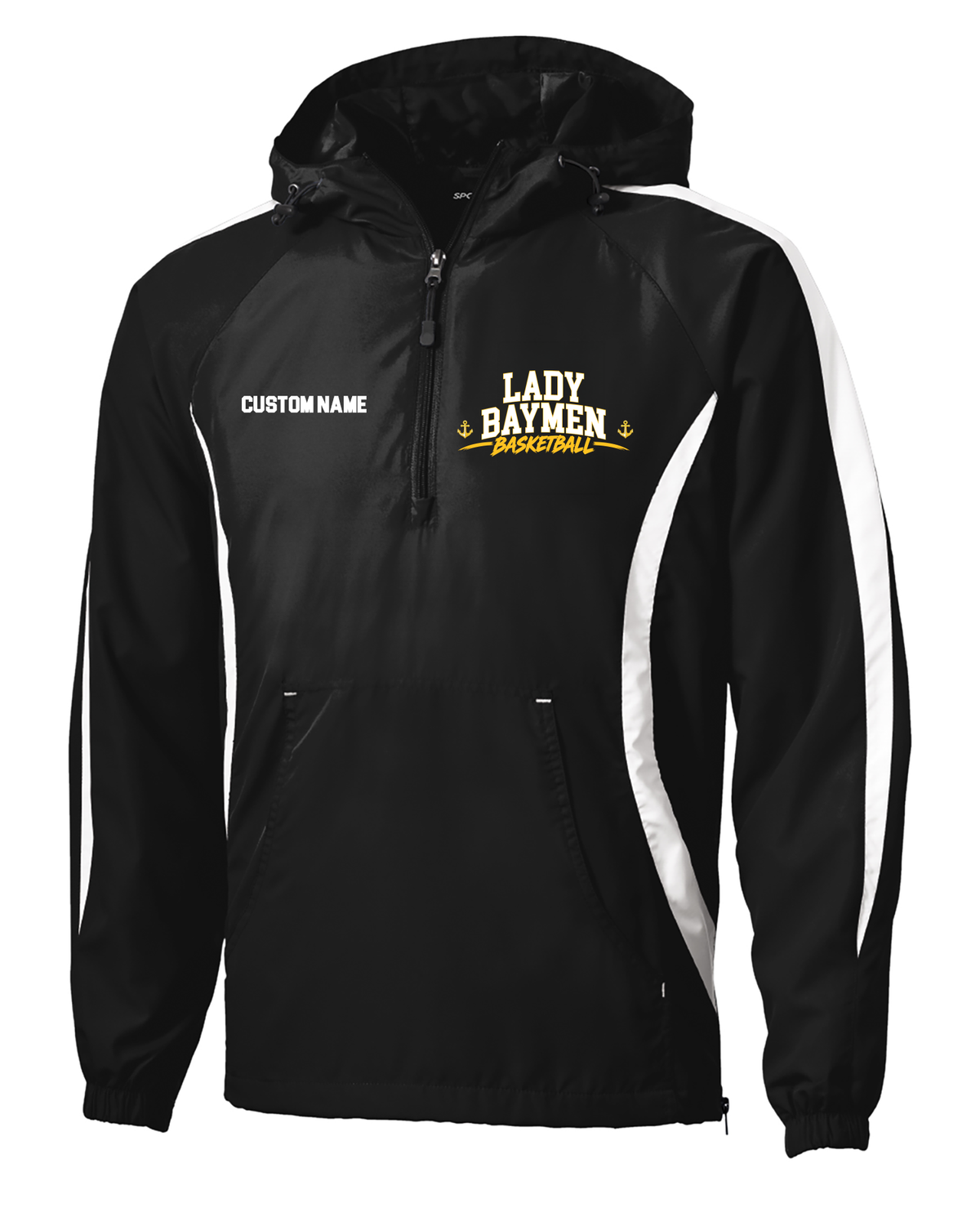Oyster Bay Ladies Basketball Printed Colorblock Raglan Windbbreaker JST63