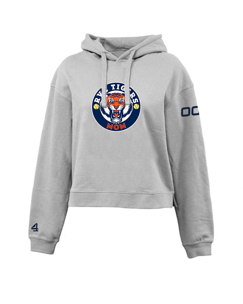 RVC Tigers Softball MOM Cropped Fleece Hoodie