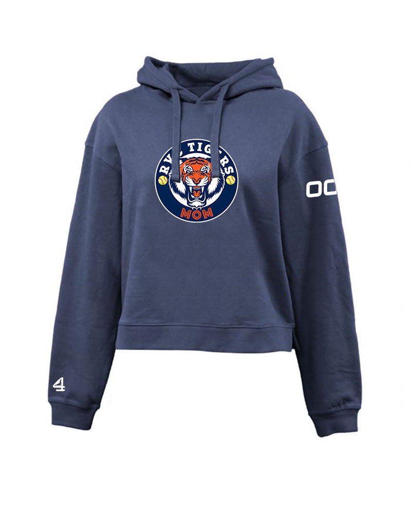 RVC Tigers Softball MOM Cropped Fleece Hoodie