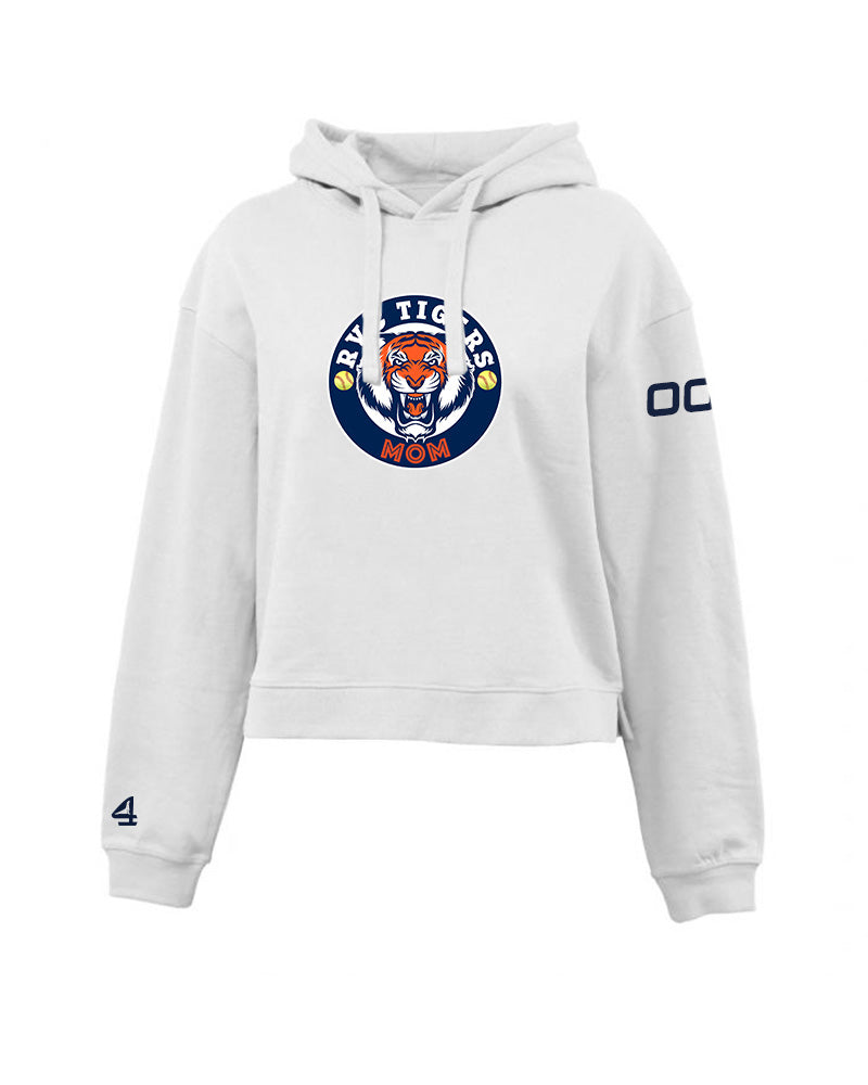 RVC Tigers Softball MOM Cropped Fleece Hoodie