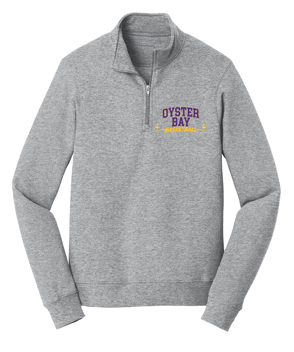 Oyster Bay Basketball Printed Long Sleeve 1/4 Zip sweatshirt PC8500