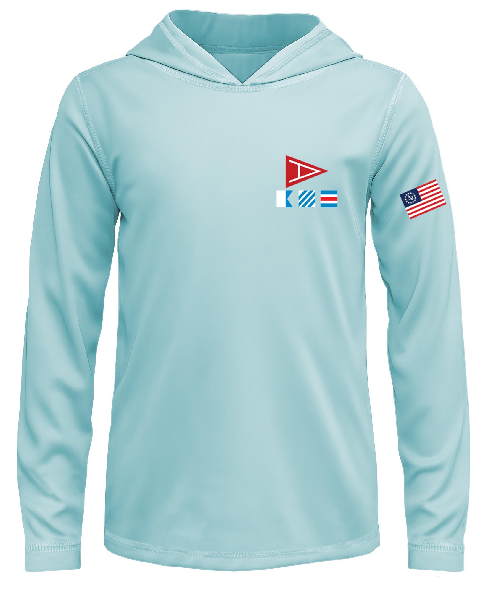 Amityville Yacht Club Flag UPF 15+ TODDLER SOLAR HOODIE