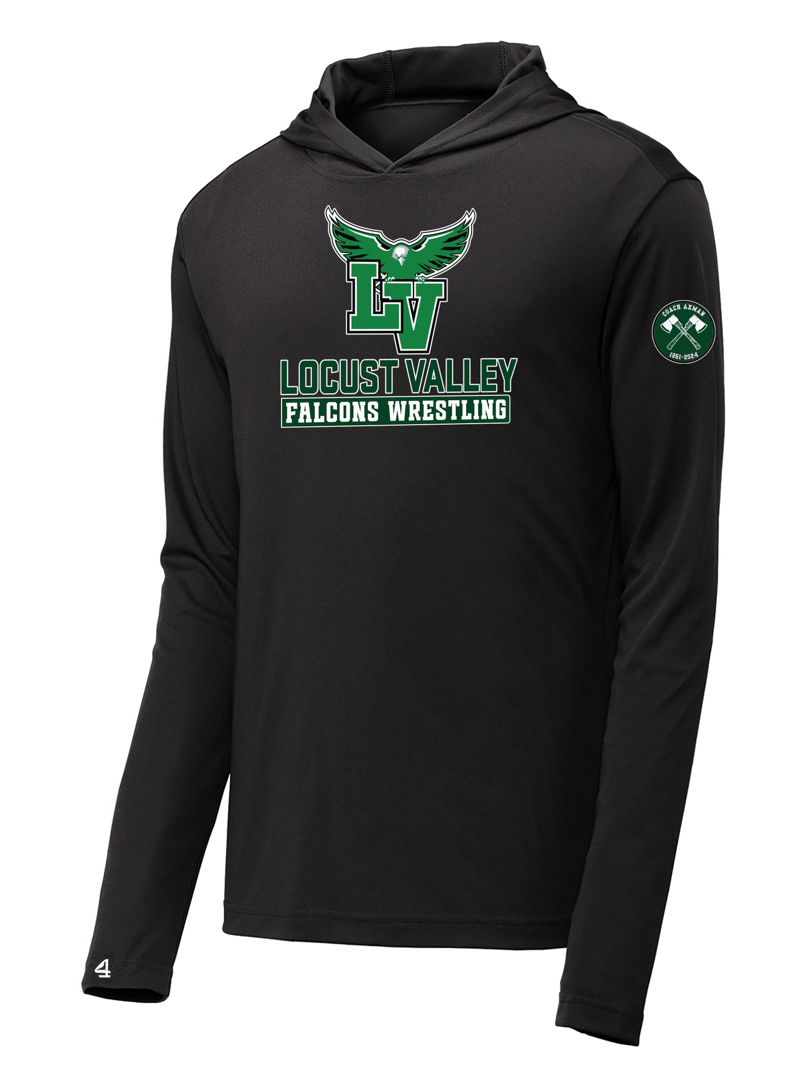 Locust Valley Falcons Axman Wrestling Performance Pullover Hoodie