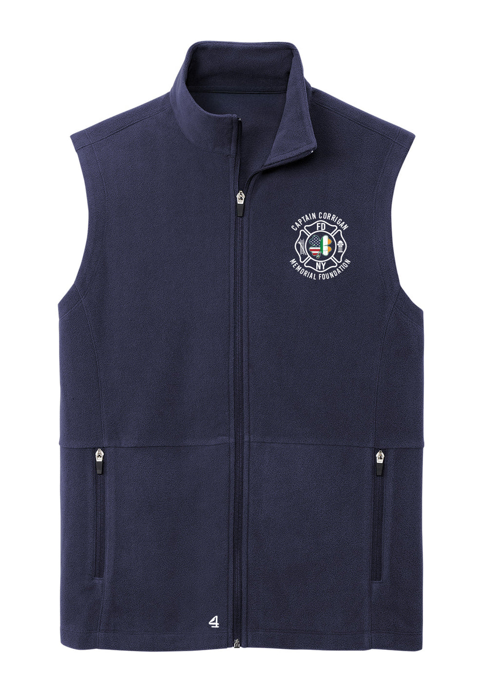 Captain Corrigan Memorial Embroidered Mens Fleece Vest