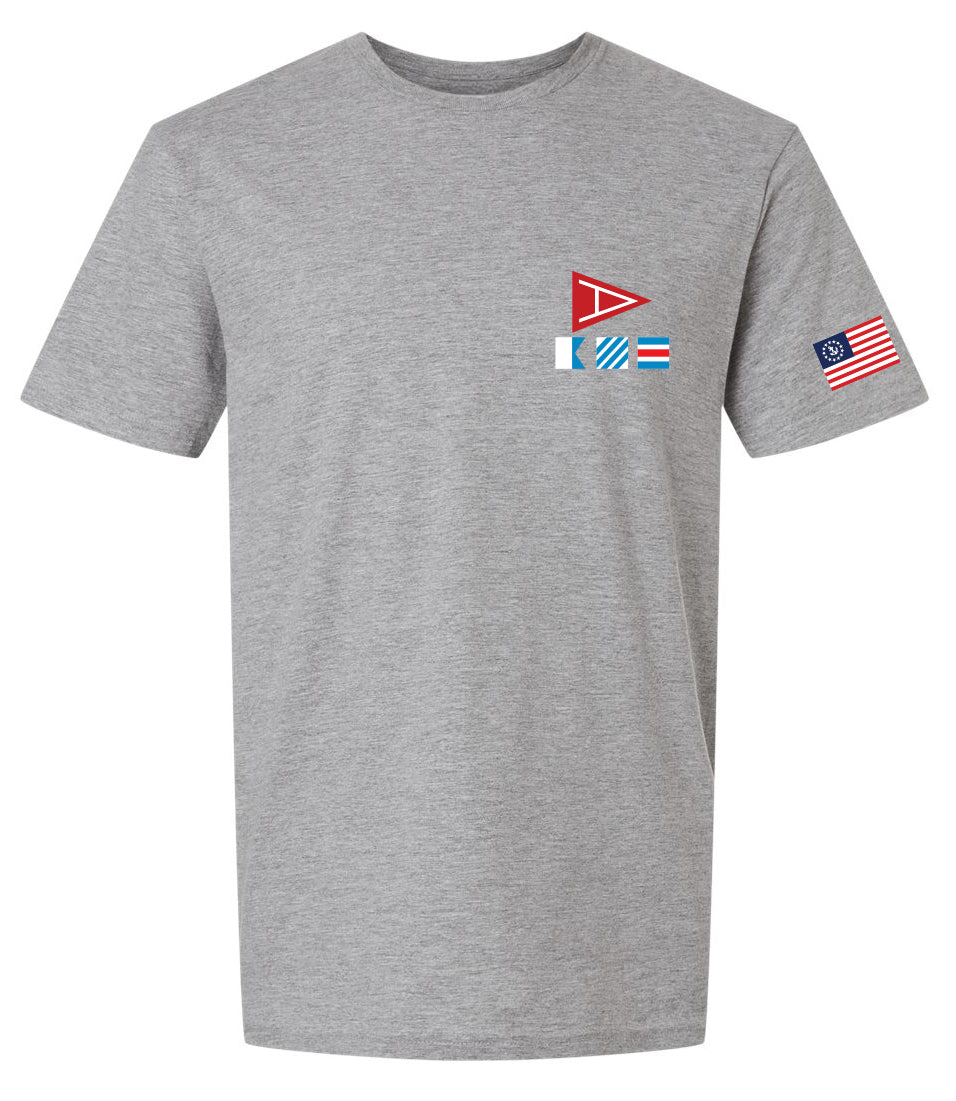 Amityville Yacht Club Flag Graphic T-shirt