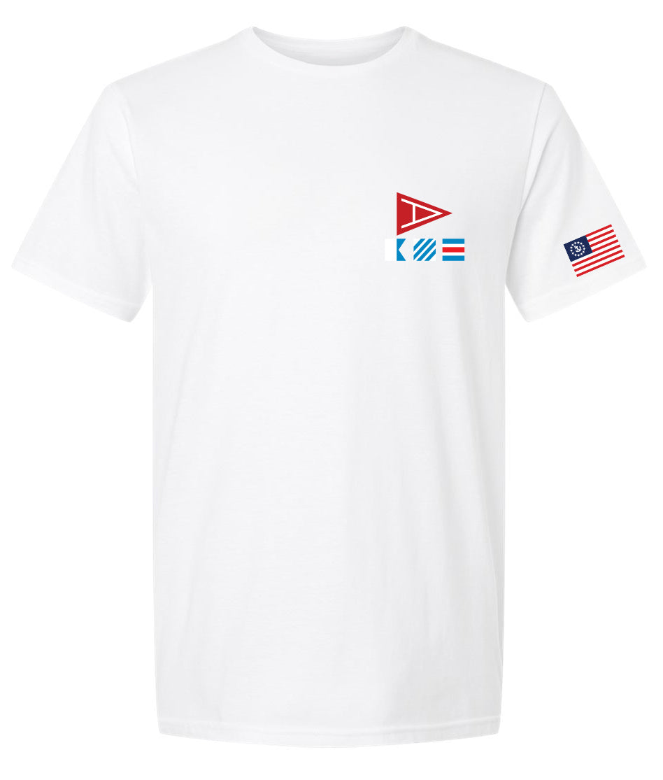 Amityville Yacht Club Flag Graphic T-shirt