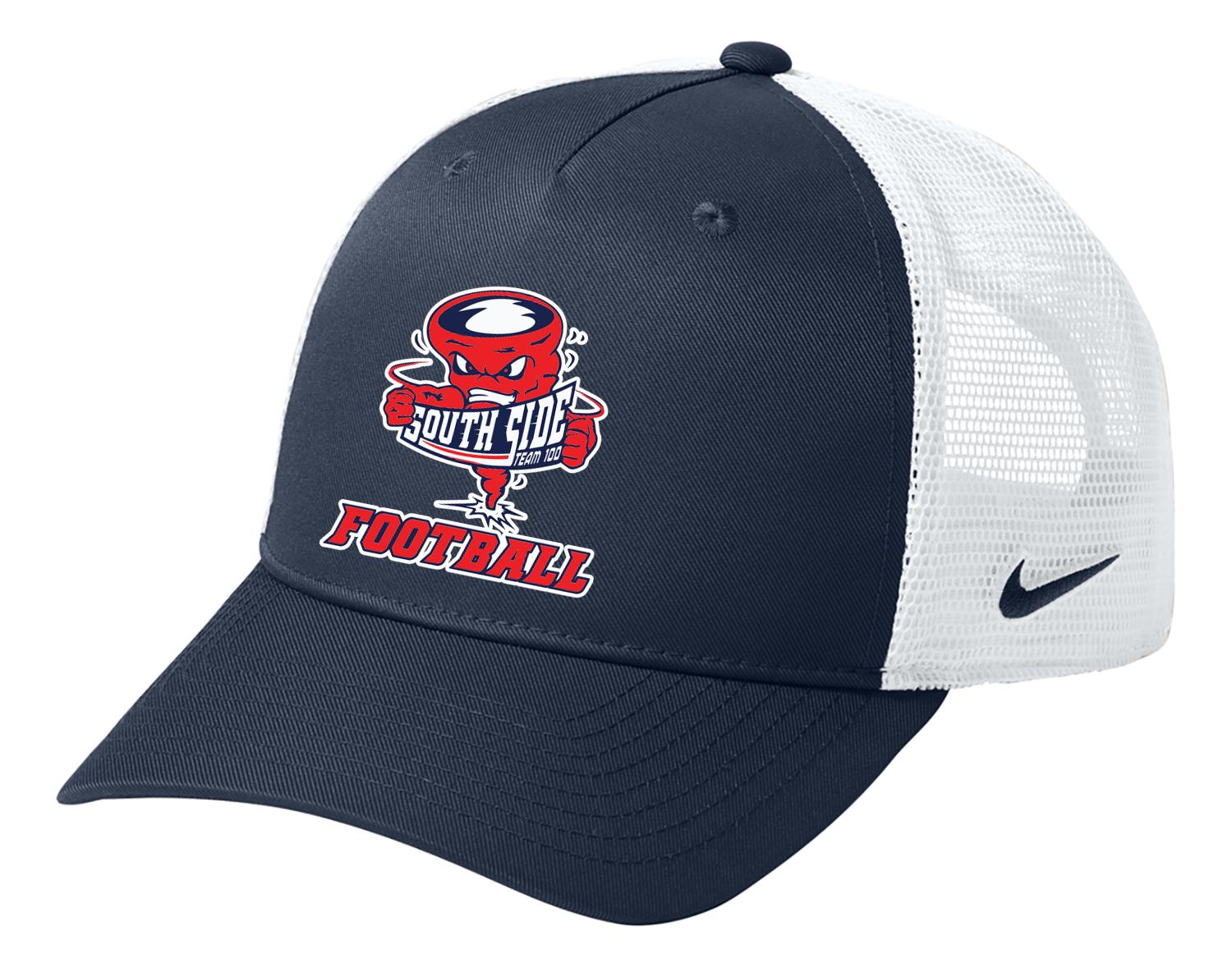 South Side High School Football Team 100 Printed NIKE Snapback Mesh Cap