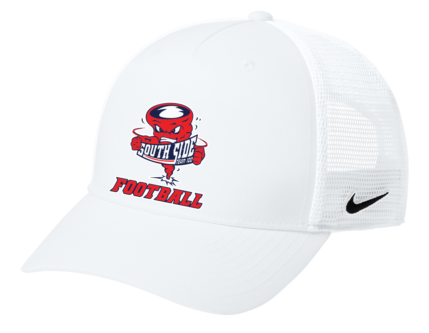 South Side High School Football Team 100 Embroidered NIKE Snapback Mesh Cap