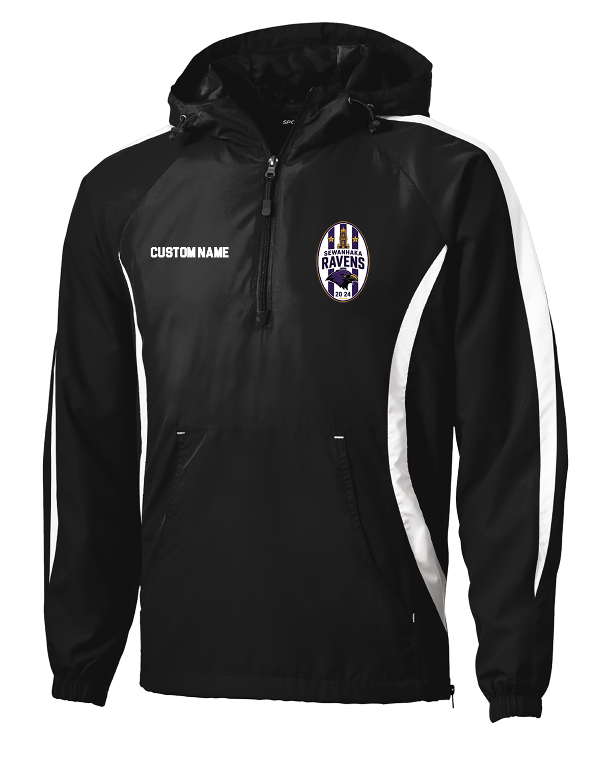 SEWANHAKA RAVENS BOYS SOCCER PRINTED ANORAK JACKET JST63