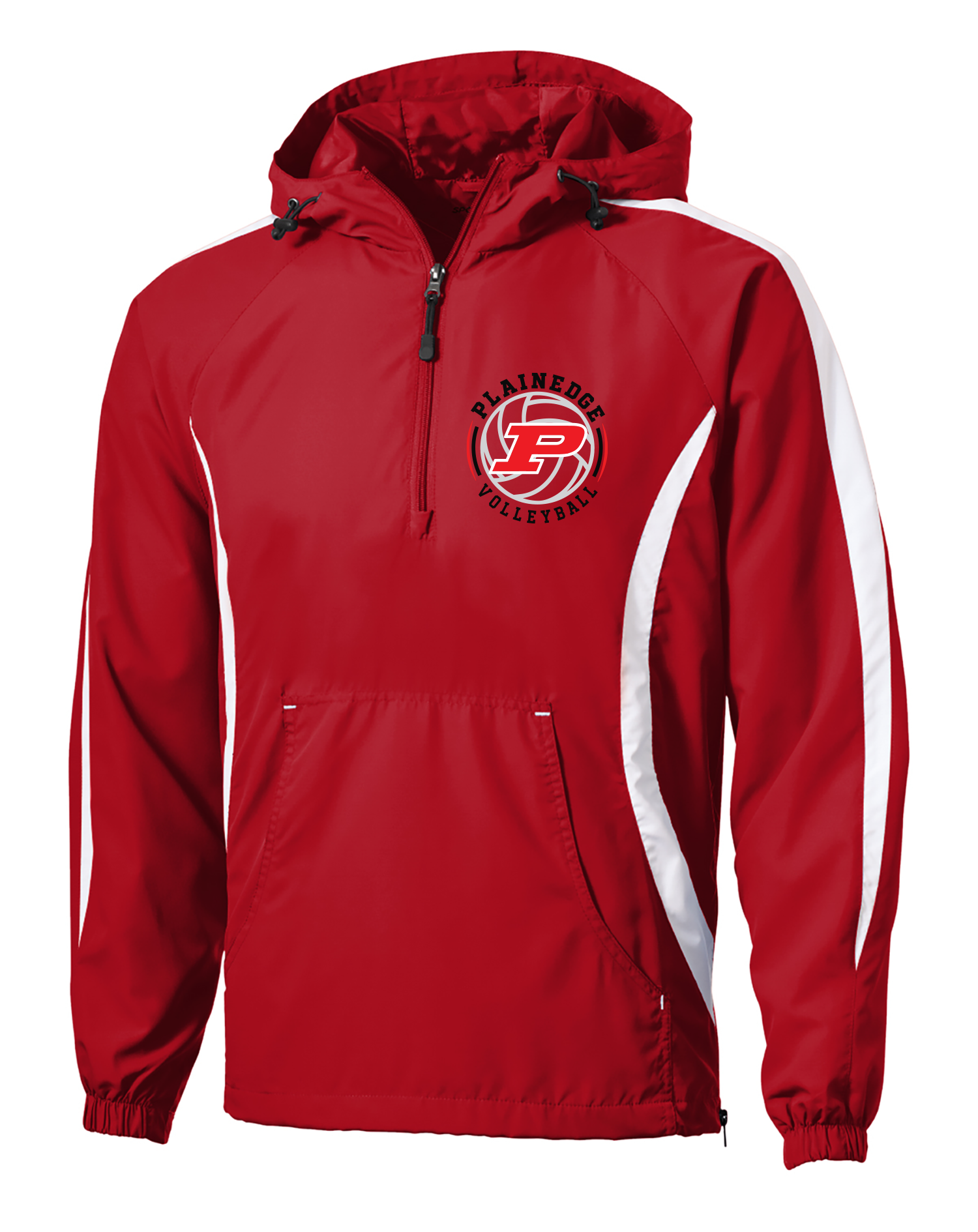 PLAINEDGE VOLLEYBALL Embroidered Colorblock Raglan Jacket