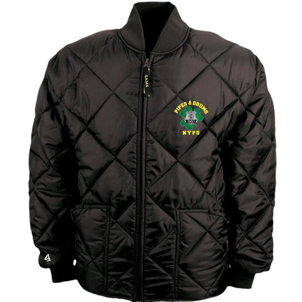 NYPD PIPES AND DRUMS Embroidery Puff Jacket