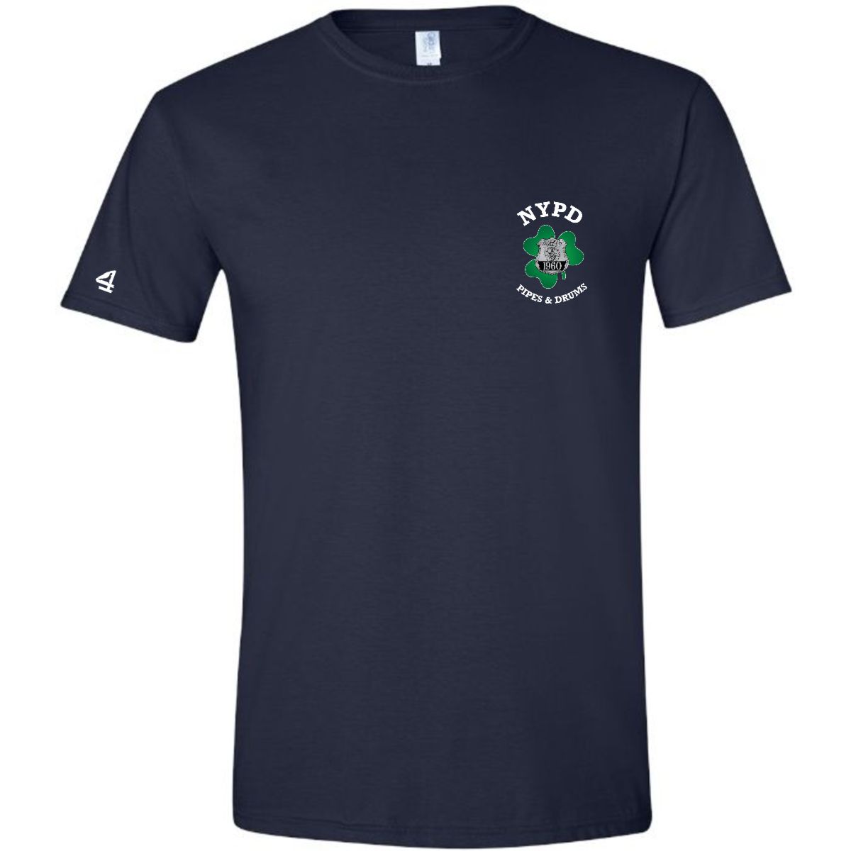 NYPD PIPES AND DRUMS Shamrock Short Sleeve Tee