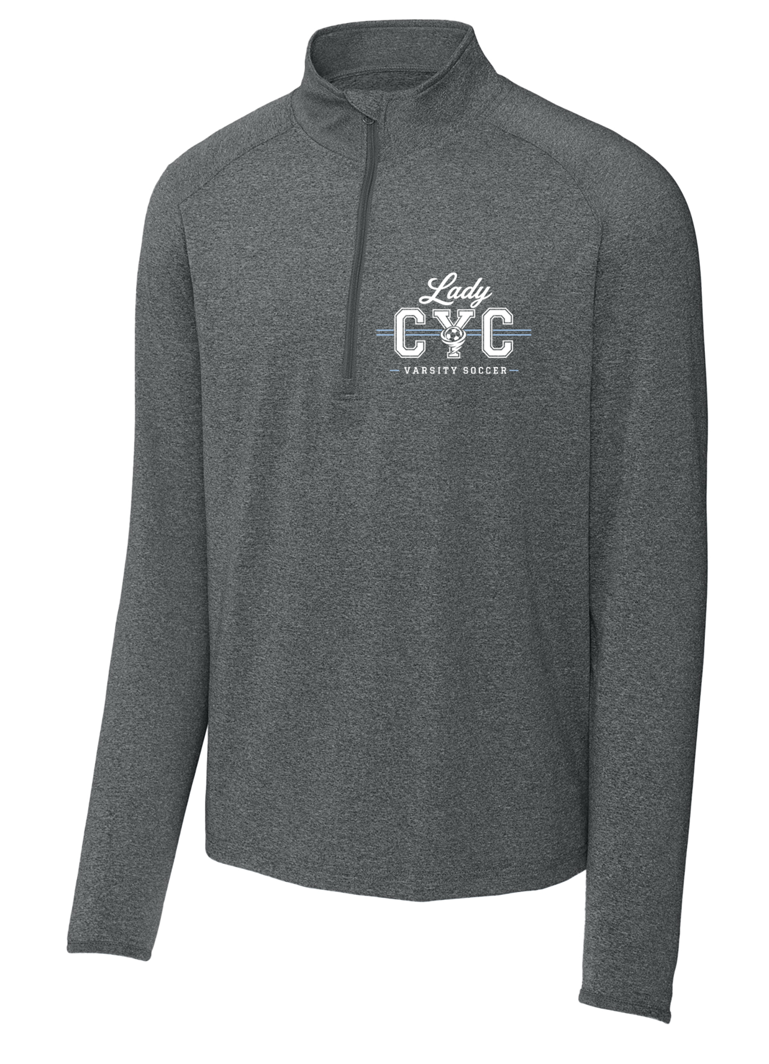 SOUTH SIDE HS GIRLS VARSITY SOCCER Embroidered 1/4 zip long sleeve