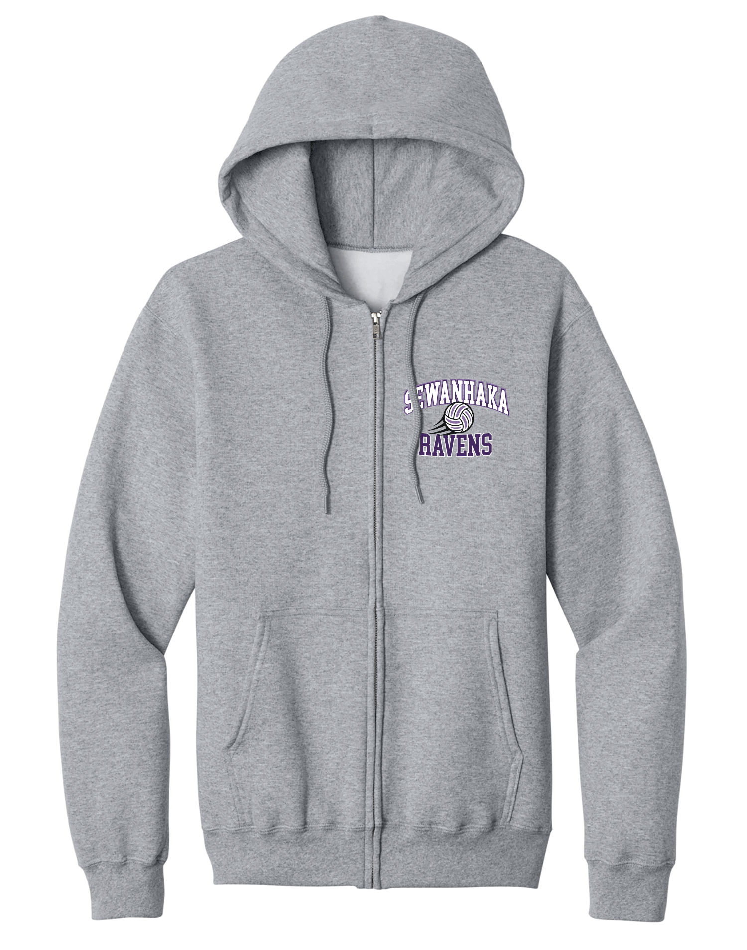 Sewanhaka Ravens Volleyball Full Zip Hoodie