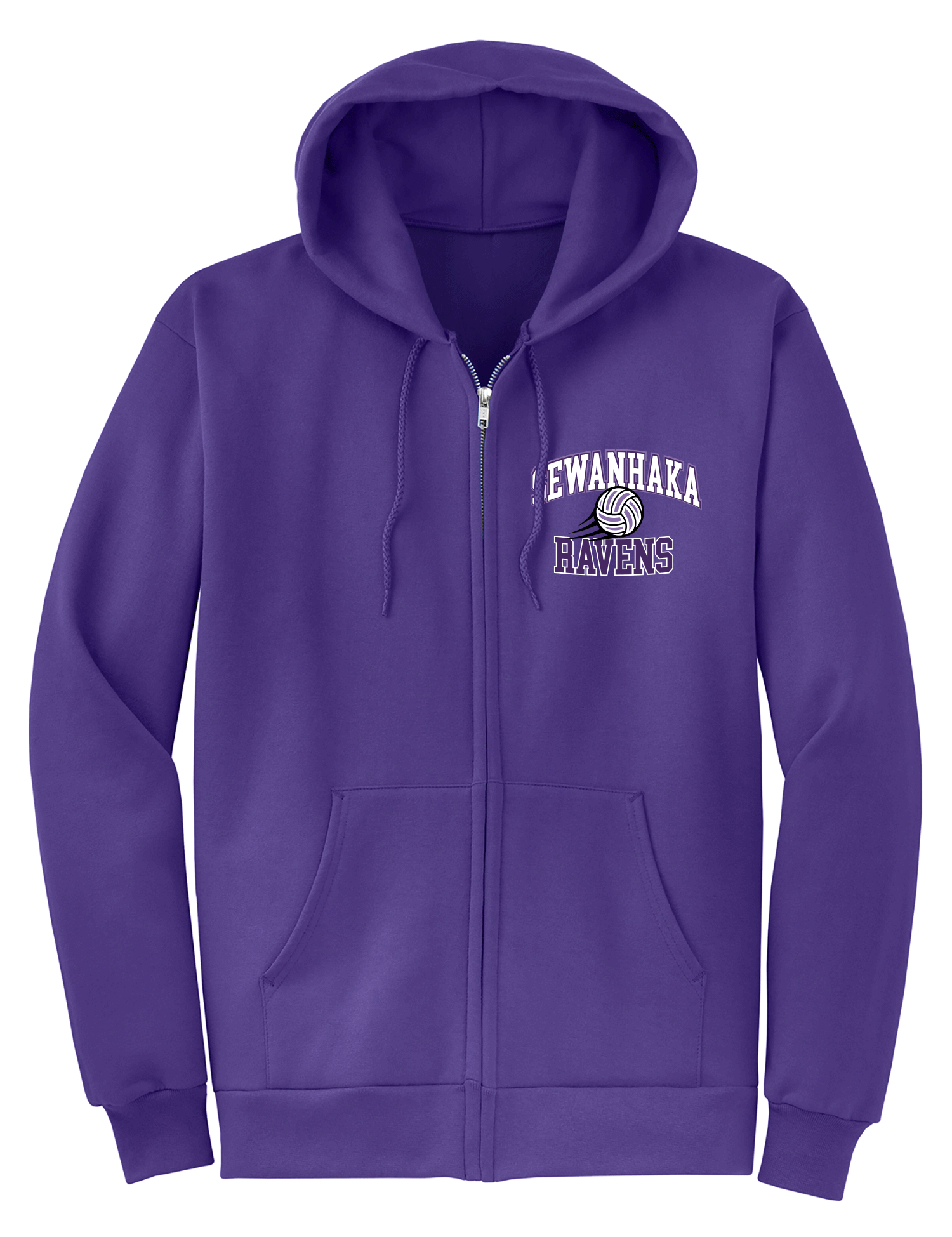 Sewanhaka Ravens Volleyball Full Zip Hoodie