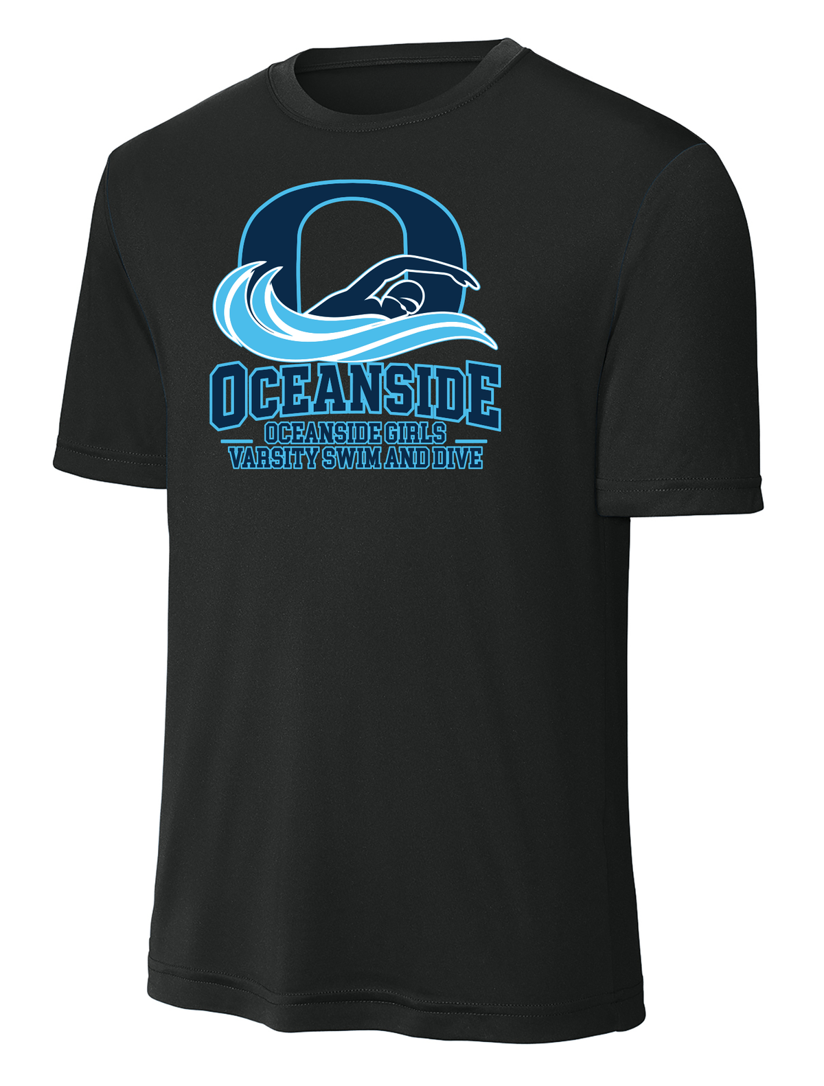 OCEANSIDE GIRLS VARSITY SWIM AND DIVE PERFORMANCE T-SHIRT ST350/YST