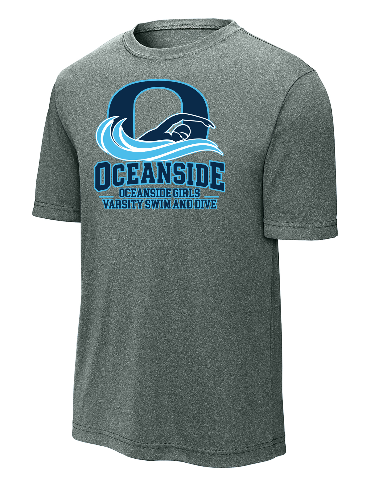 OCEANSIDE GIRLS VARSITY SWIM AND DIVE PERFORMANCE T-SHIRT ST350/YST