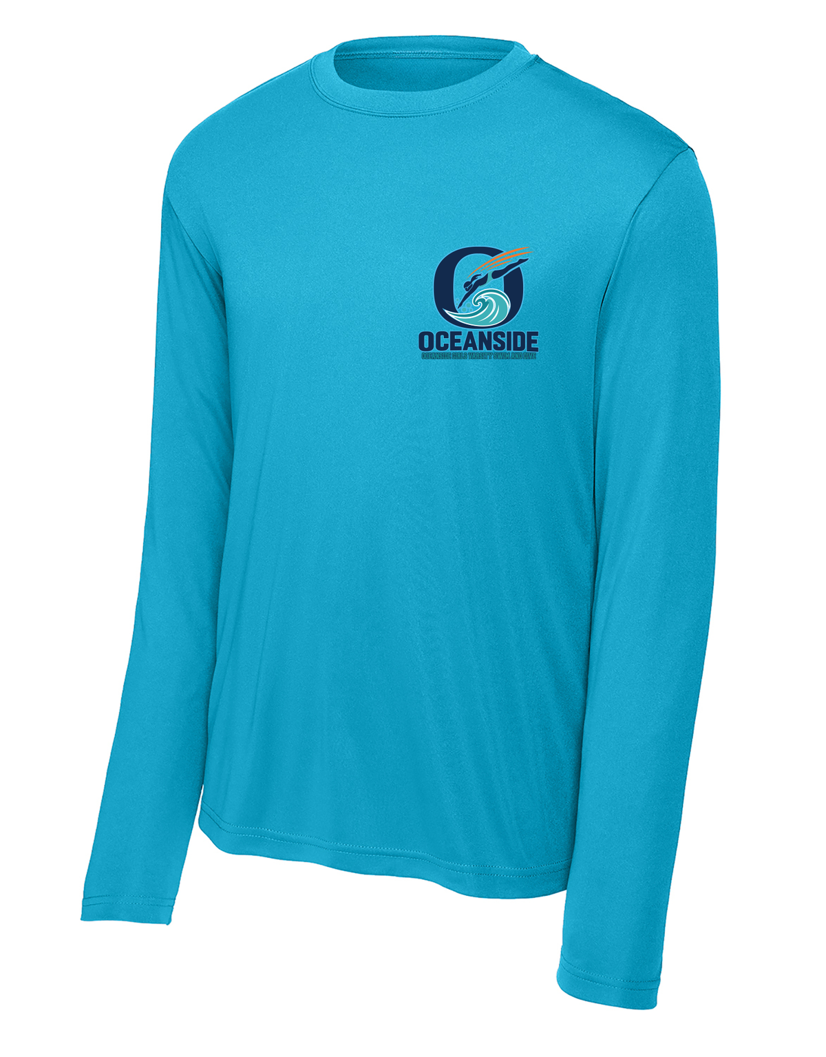 OCEANSIDE GIRLS VARSITY SWIM AND DIVE PERFORMANCE LONG SLEEVE SHIRT st350LS