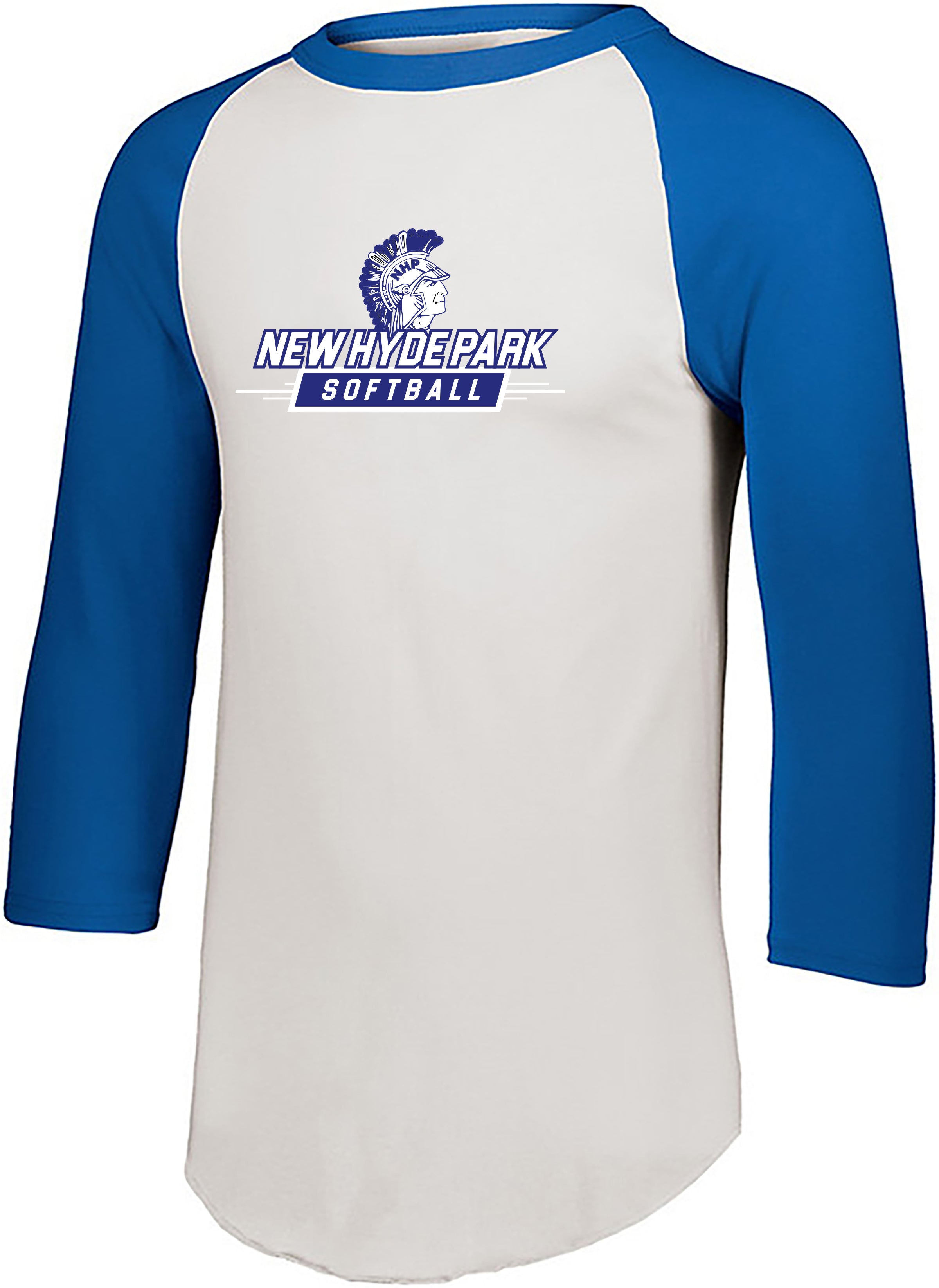 New Hyde Park Softball Diamond 3/4-Sleeve Baseball Jersey