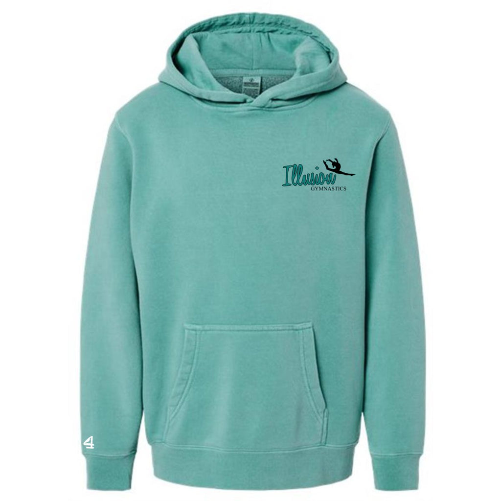 Youth Midweight Pigment-Dyed Hooded Sweatshirt