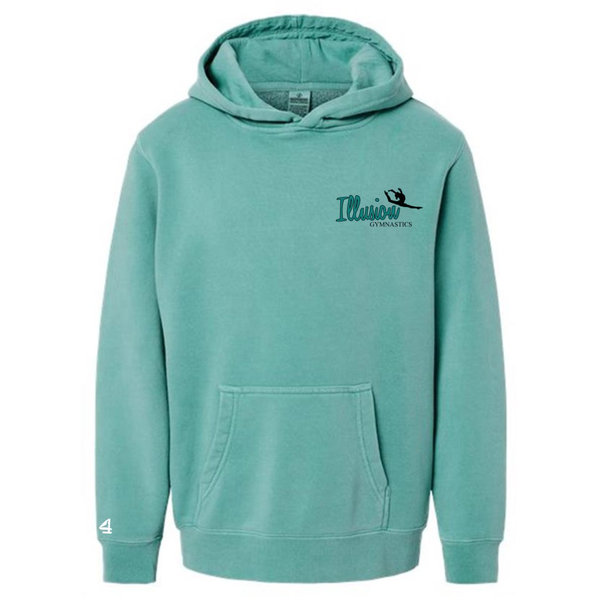 Youth Midweight Pigment-Dyed Hooded Sweatshirt