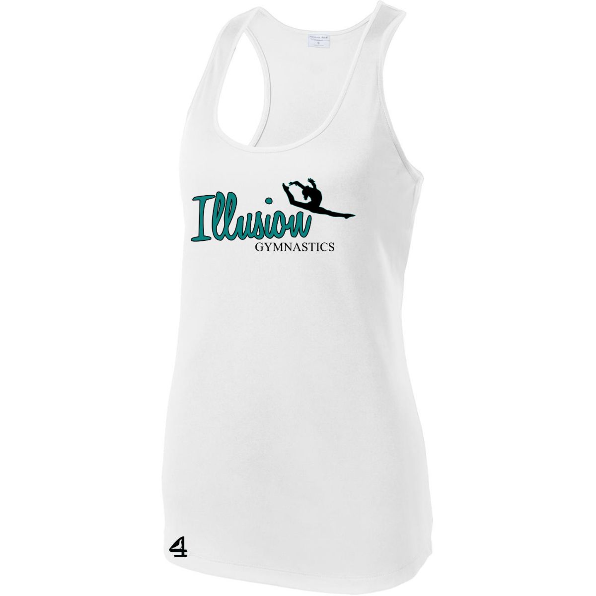 Illusion Gymnastics Adult Racerback Tank