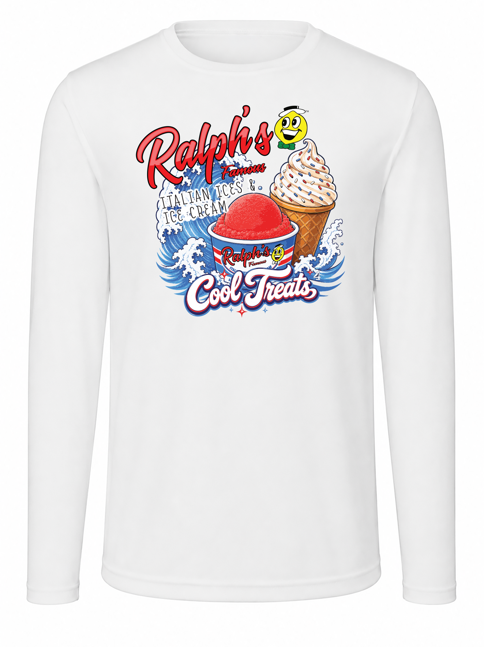 Ralphs Famous Italian Ices & Ice Cream Wave UPF 50+ UV solar protection Long Sleeve Shirt