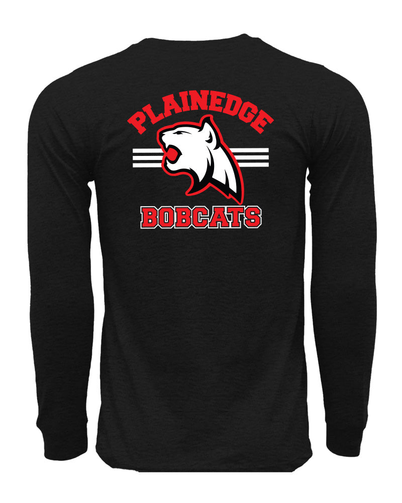Bobcats Football Touchdown Cotton  Long Sleeve Tee